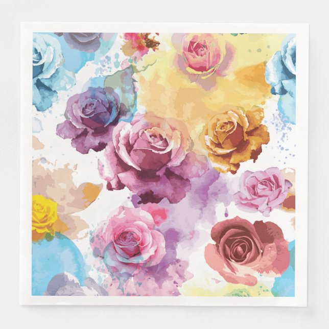 Rose Serviette (Vorderseite)