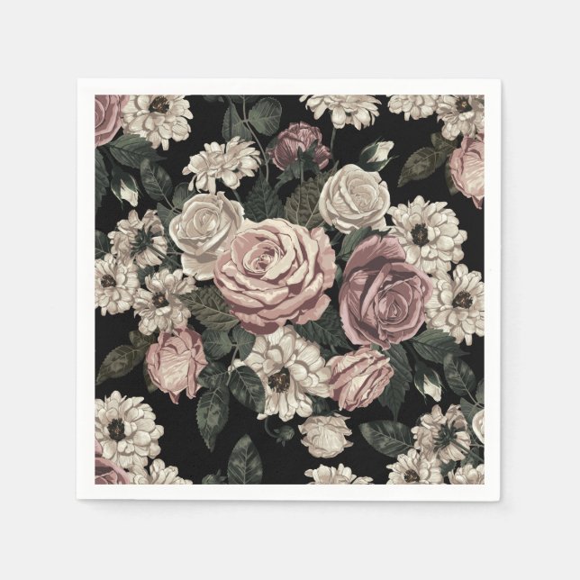 Rose Serviette (Vorderseite)