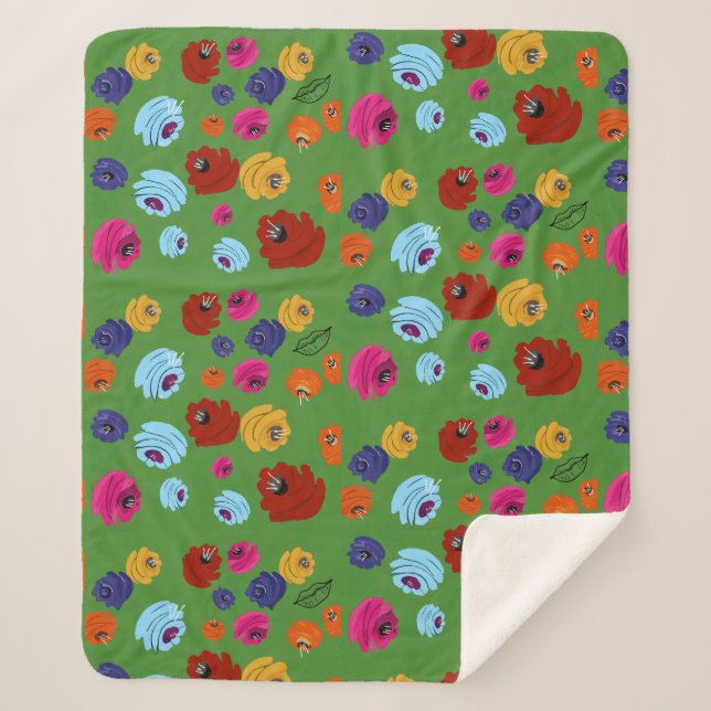 Rose Sherpa Blanket Sherpadecke (Vorderseite)