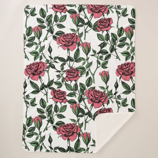 Rose Sherpadecke (Vorderseite)