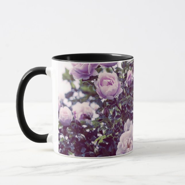 Rose Shrub Fotografie Tasse (Links)