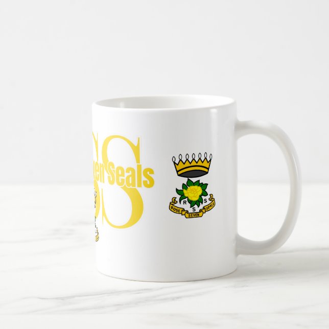 Rose Sieben Siegel Kaffeegenuss Tasse Geschenk für (Rechts)