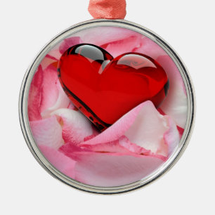 Rose Silbernes Ornament
