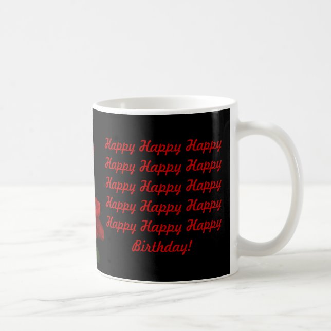 Rose sind am Geburtstag rot Kaffeetasse (Rechts)