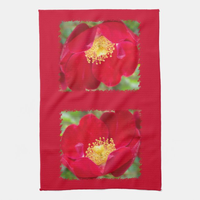 Rose sind Red Kitetücher Küchentuch (Vertikal)