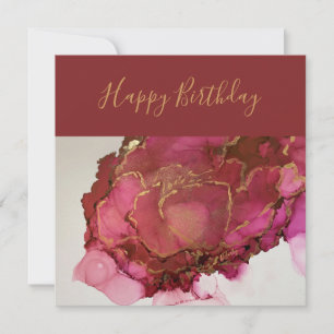 Rose sind Red Note Card Dankeskarte