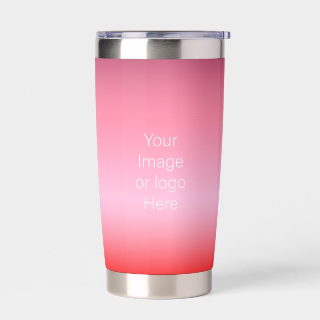 Rose sind Red Traveller Gradient Personalisierung Thermobecher (Links)