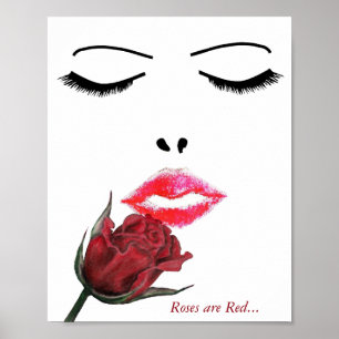 Rose sind rot poster