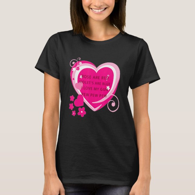 Rose sind rote Violetten sind blau ich Liebe mein  T-Shirt (Vorderseite)