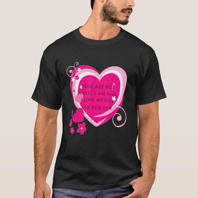 Rose sind rote Violetten sind blau ich Liebe mein  T-Shirt (Vorderseite)