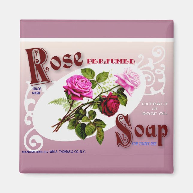 Rose Soap Magnet (Vorne)
