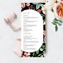 Rose Sombre | Menu de mariage Florales de Printemp