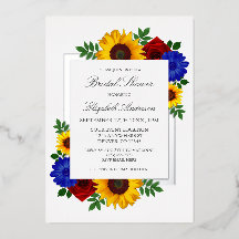 Rose Sonnenblumen Herbst Brautparty
