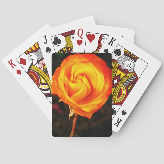 Rose Spielkarten (Rückseite)