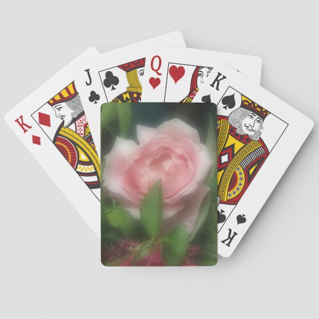 Rose Spielkarten (Rückseite)