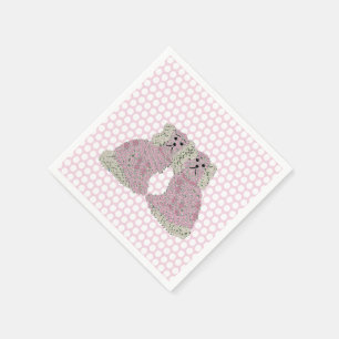 Rose Staffordshire Hunde Magnolia Serviette