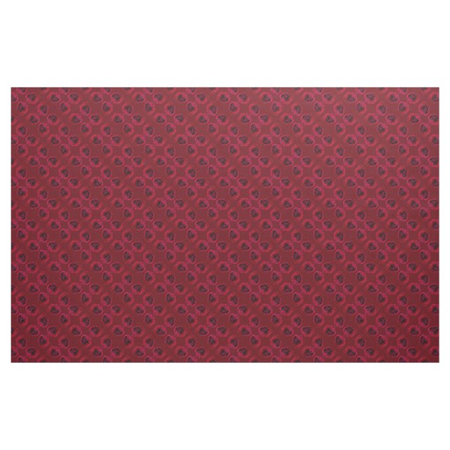 Rose Stoffe Rote Rose Gewebe Baumwolle oder Poly C (Fat Quarter (45,7 x 55,9 cm))