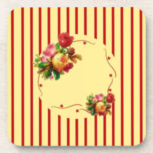 Rose Stripe Cork Untersetzer