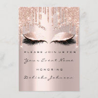 Rose Sweet 16. Glitzer Tropfens Bridal Makeup