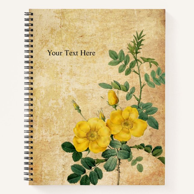 Rose Sweetbrique Vintage Carnet spiral (Devant)