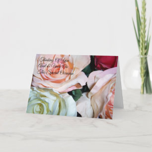 Rose tanzen Onkel Personalisiert Hochzeitstag Jahr Karte