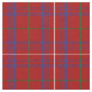 Rose Tartan Print Stoff