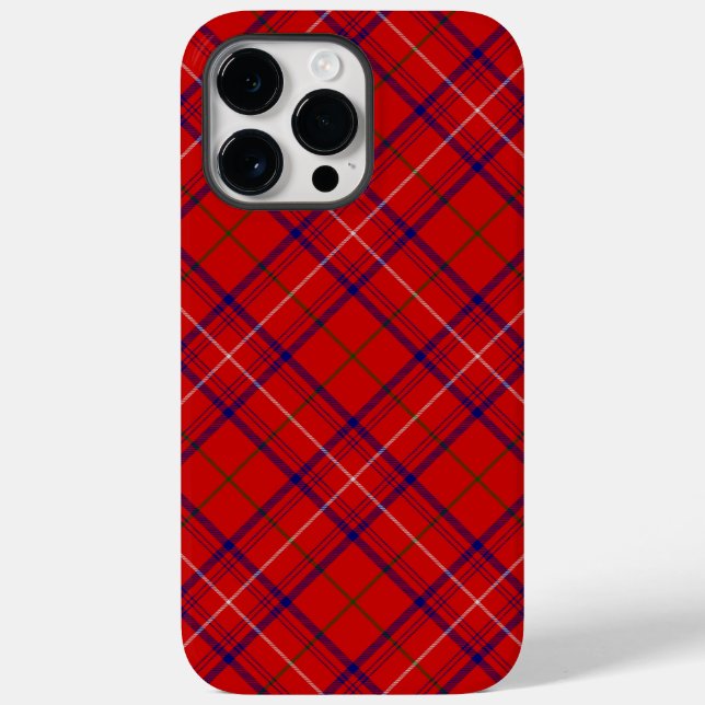 Rose Tartan Rot kariert Case-Mate iPhone 14 Pro Max Hülle (Rückseite)