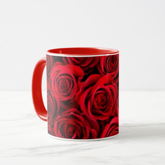Rose Tasse (Vorderseite Links)