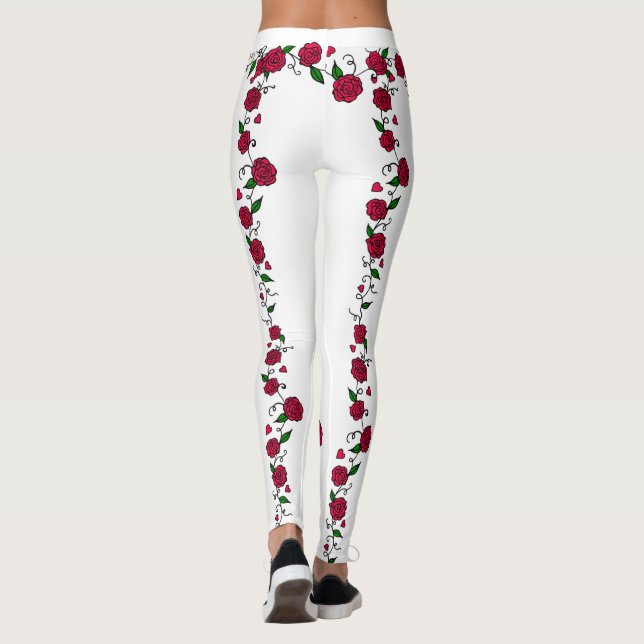 Rose Tätowine Leggings (Rückseite)