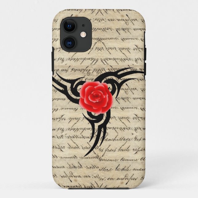 Rose Tattoo Case-Mate iPhone Hülle (Rückseite)