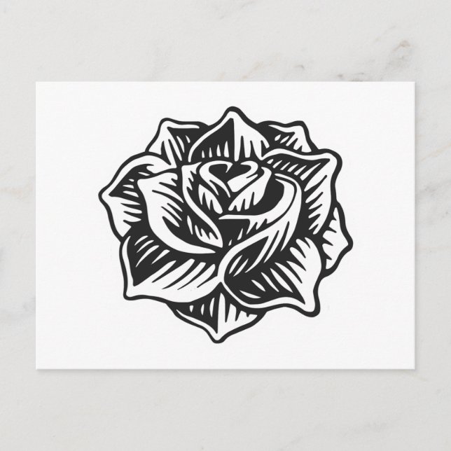Rose Tattoo Postcard Postkarte (Vorderseite)