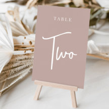 Rose Taupe Hand Scripted Table TWO