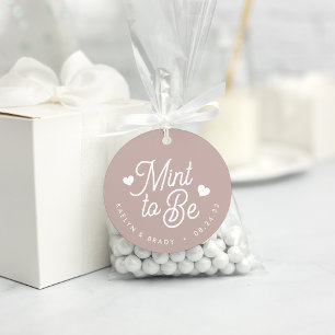 Rose Taupe   Muss Personalisiert Hochzeit sein Geschenkanhänger
