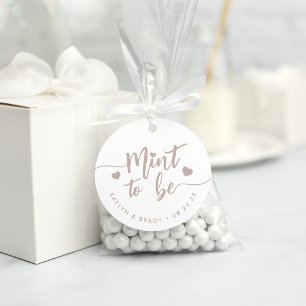 Rose Taupe   Muss Personalisiert Hochzeit sein Geschenkanhänger