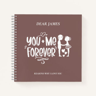 Rose Taupe Raisons Pourquoi Je T'Aime Carnet