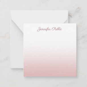 Rose tendance Gold Modèle manuscrit Nom du script