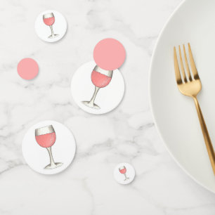 Rosé The Day Away Rosa Rose Glass Wein Lover Konfetti