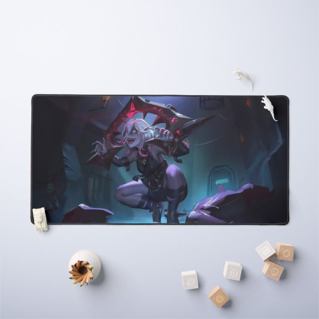 Rose Thorn Gaming Desk Mat | Cute Vampire thème (Tableau pour enfants)