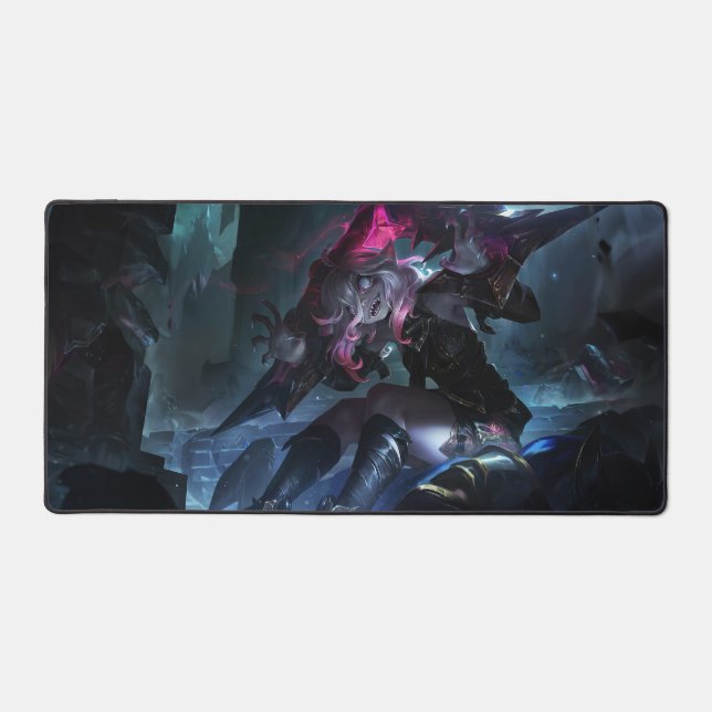 Rose Thorn Gaming Desk Mat | Cute Vampire thème (Recto)