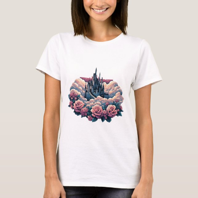 Rose-Tinted Castle Dreams" T-Shirt (Vorderseite)