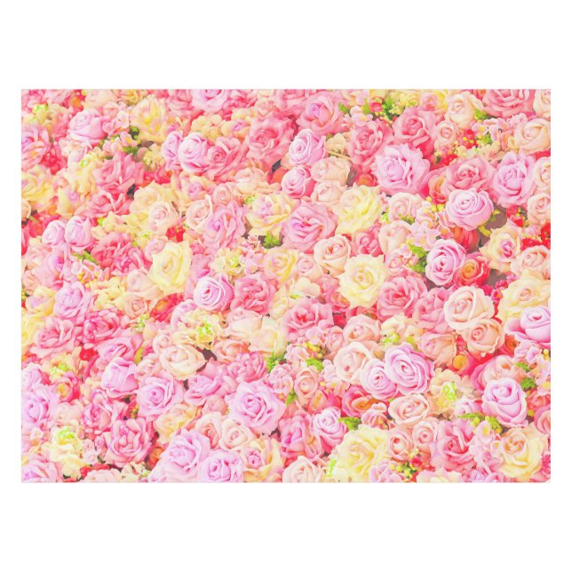 Rose Tischdecke (Vorderseite (Horizontal))