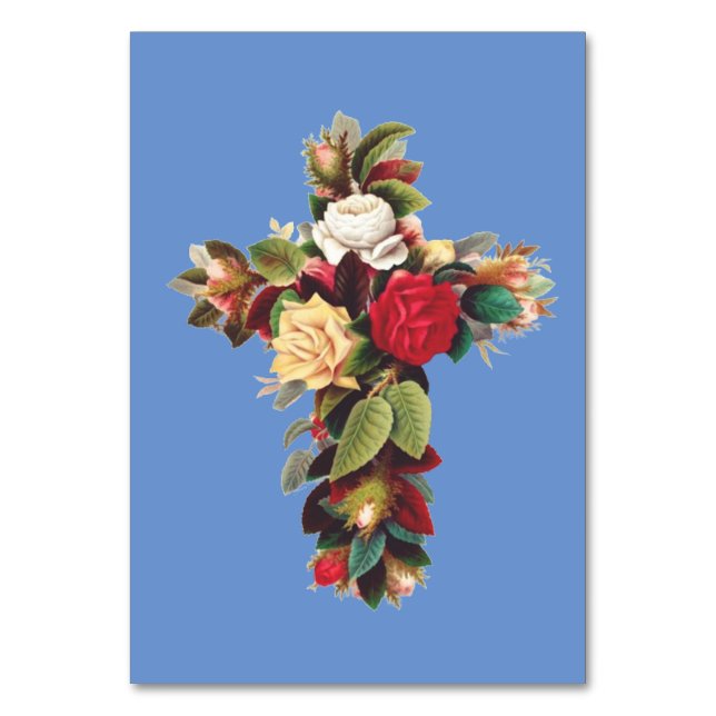 Rose Tischnummer (Vorderseite)