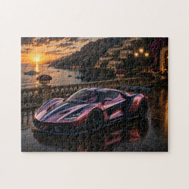 Rose Titanium — Luxury Pink Metallic Supercar  (Horizontal)