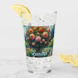 Rose Topiary Van Gogh Style Rose Blumenrosa Glas