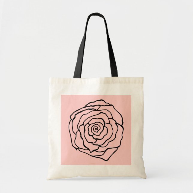 Rose Tote Bag Tragetasche (Vorne)