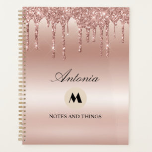 Rose treiben Glitzer Metallic Shine Planer