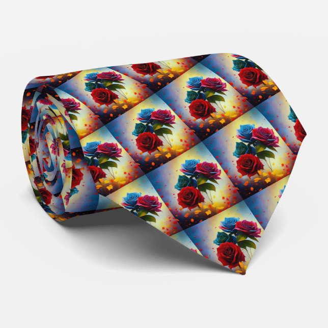 Rose Tricolore, Cravate (Roulé)