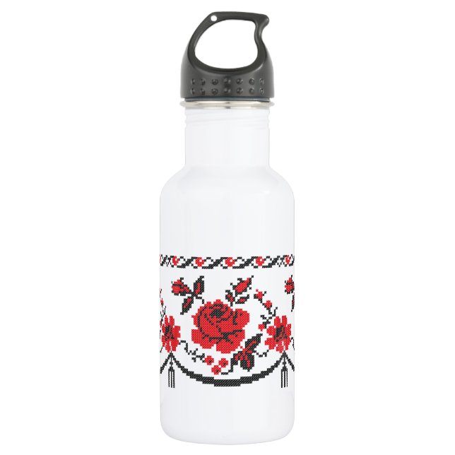 Rose Trinkflasche (Vorderseite)