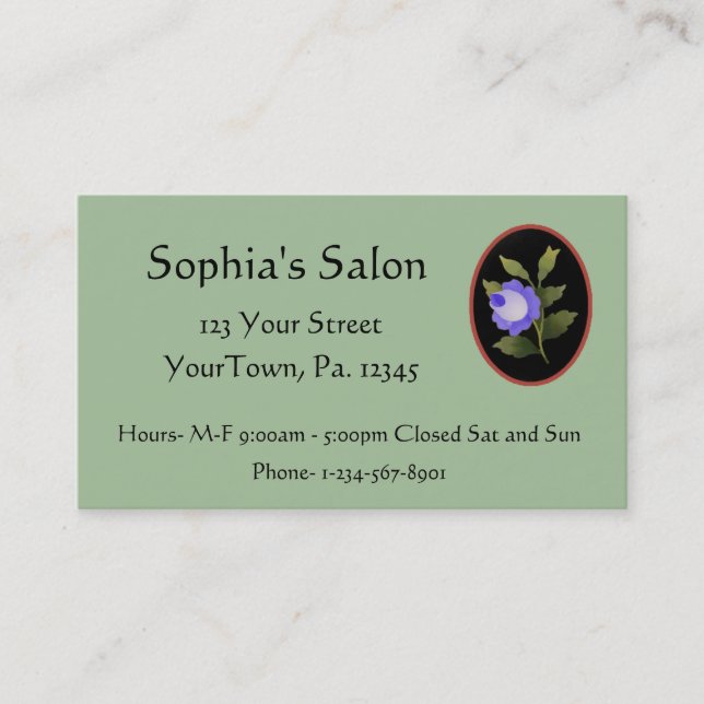 Rose Trio Business Card Visitenkarte (Vorderseite)