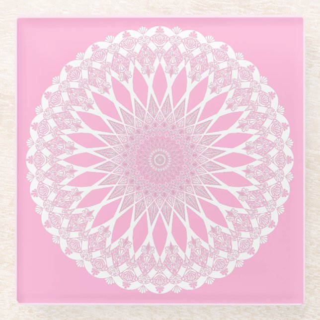 Rose Tristyns Mandala Glasuntersetzer (Vorderseite)